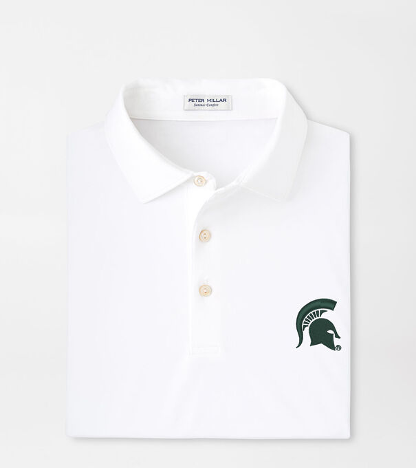 Michigan State Spartans Solid Performance Jersey Polo