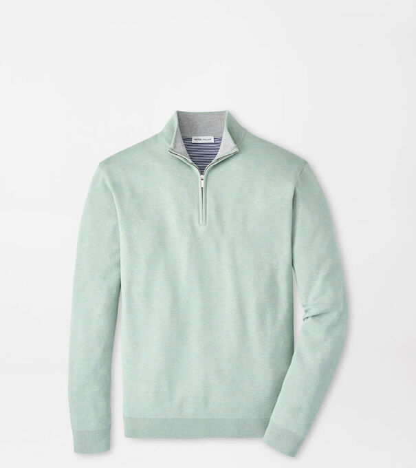 Coolspun Lite Cotton Quarter-Zip Sweater