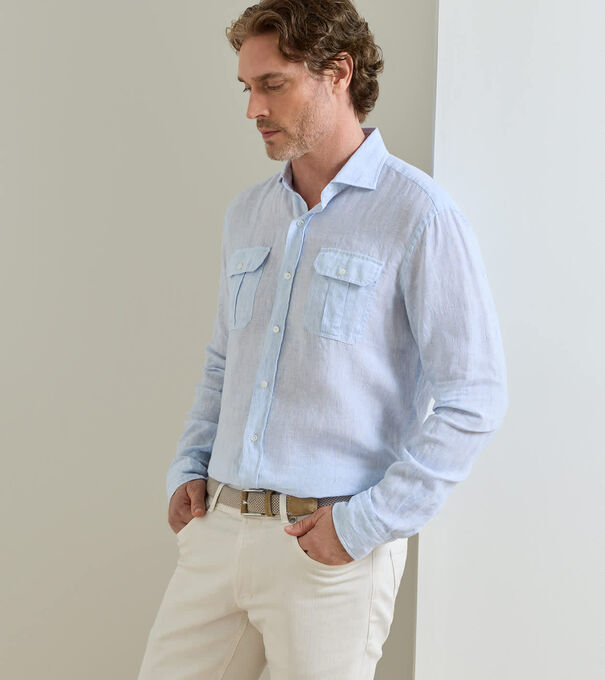 Astino Lino Check Sport Shirt - Alternate Image 1