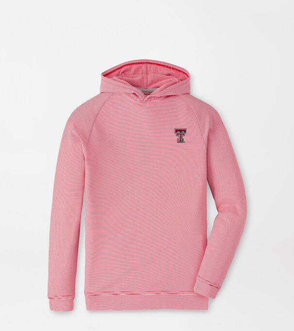 Texas Tech Pine Youth Sugar Stripe Performance Hoodie