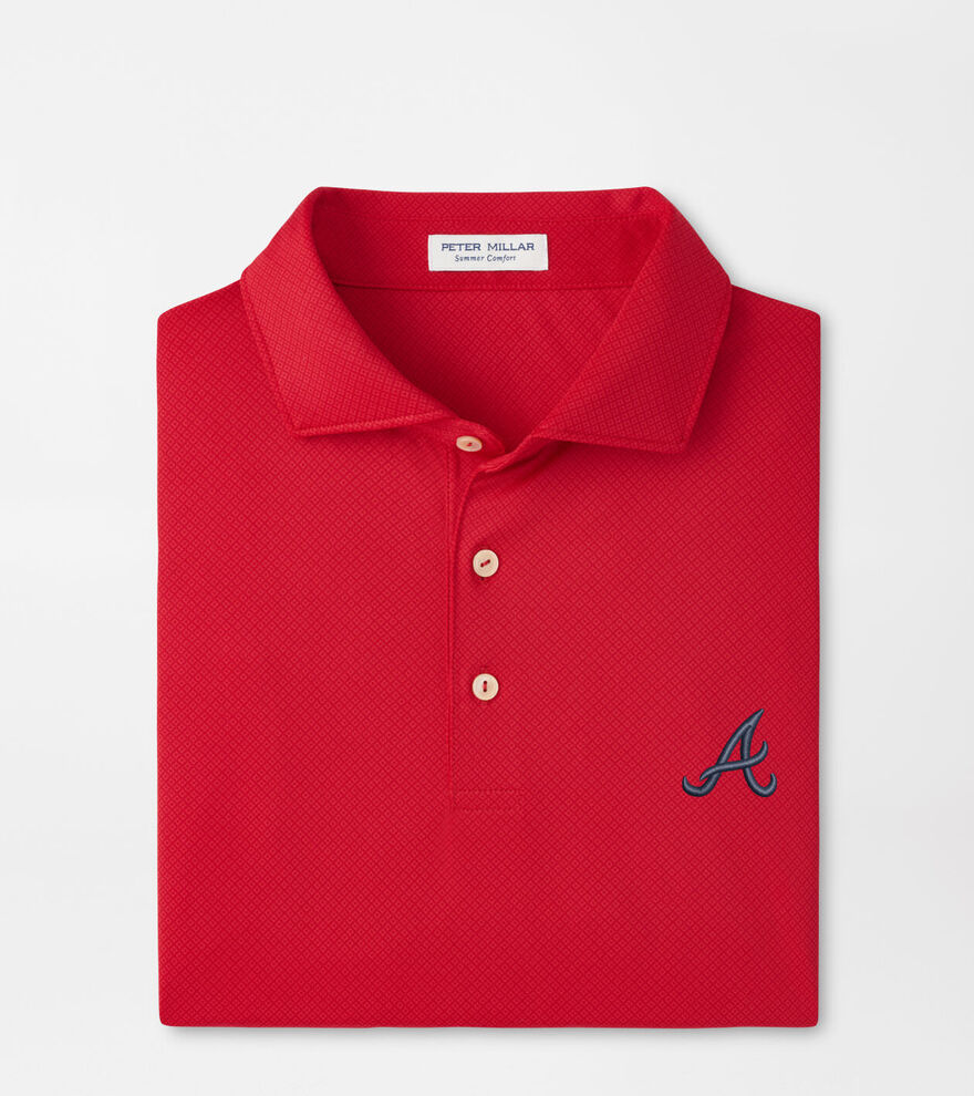 Atlanta Braves Hugo Performance Jersey Polo image number 1