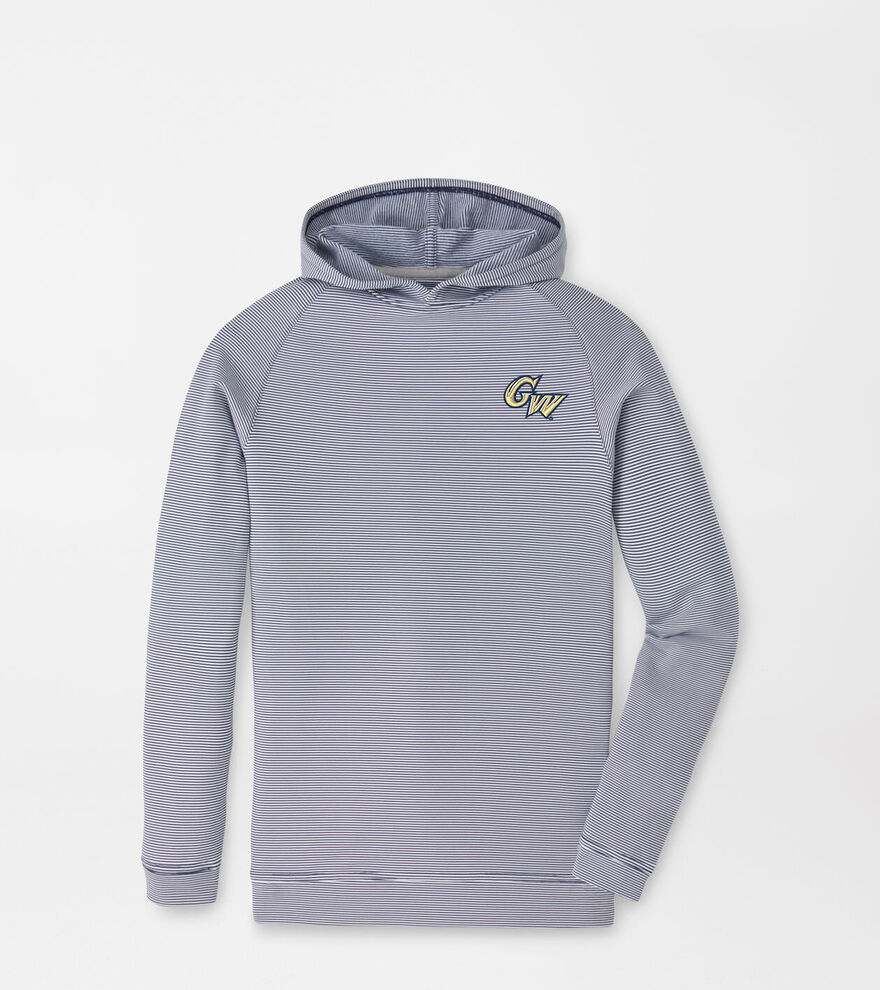 George Washington University Pine Youth Sugar Stripe Performance Hoodie image number 1