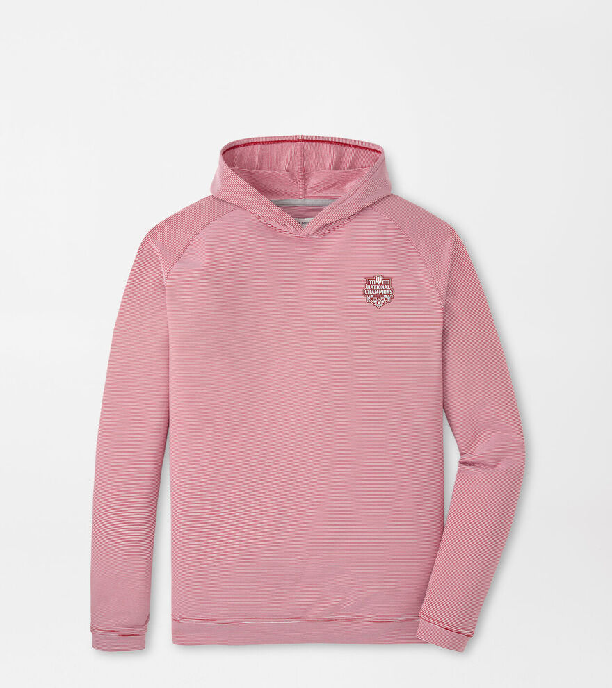 Indiana National Champions Pine Sugar Stripe Performance Hoodie