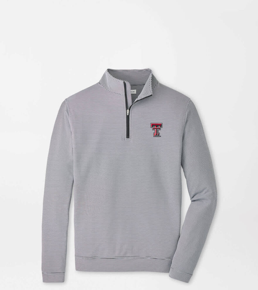 Texas Tech Perth Sugar Stripe Performance Quarter-Zip
