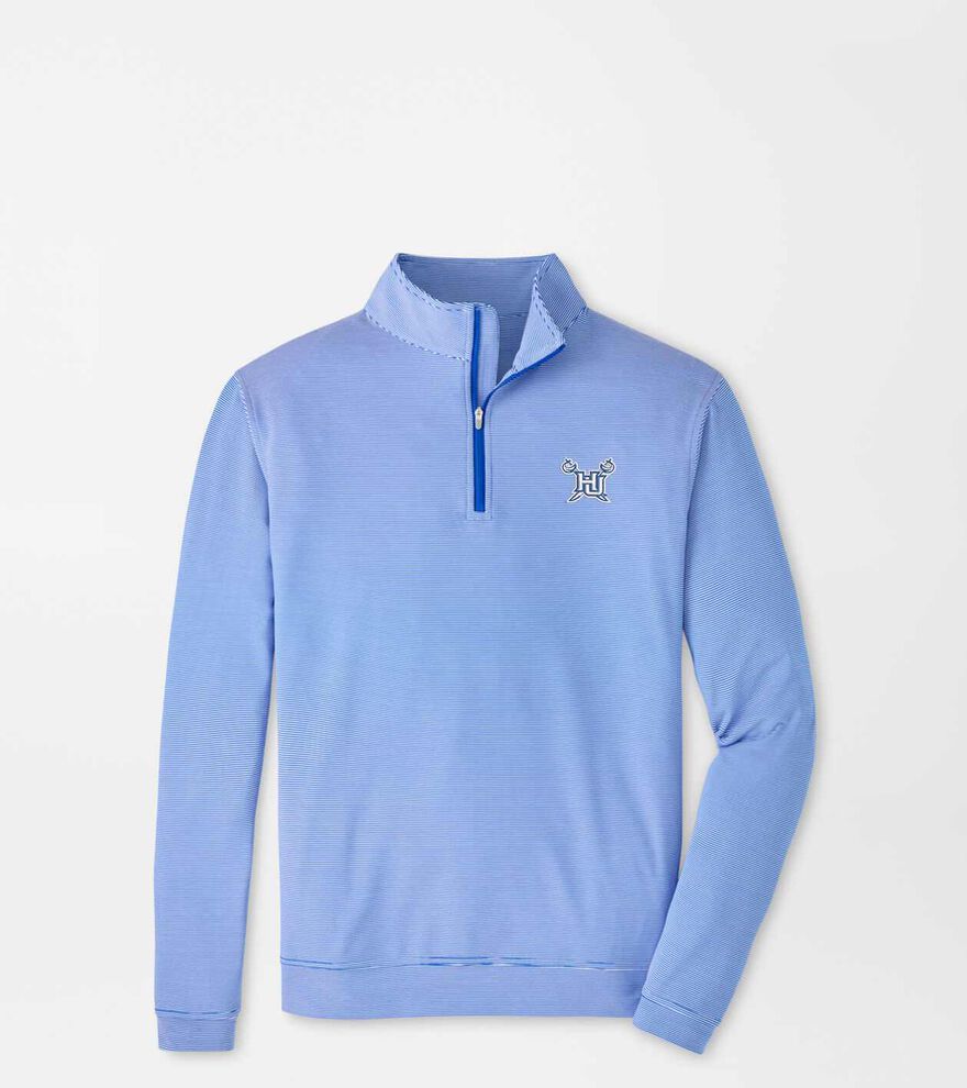Hampton University Perth Sugar Stripe Performance Quarter-Zip
