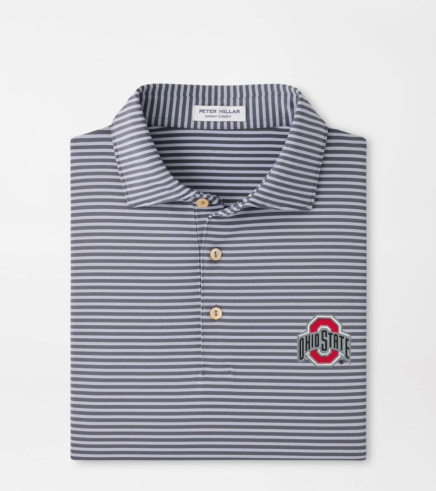 The Ohio State Tiebreaker Performance Jersey Stripe Polo