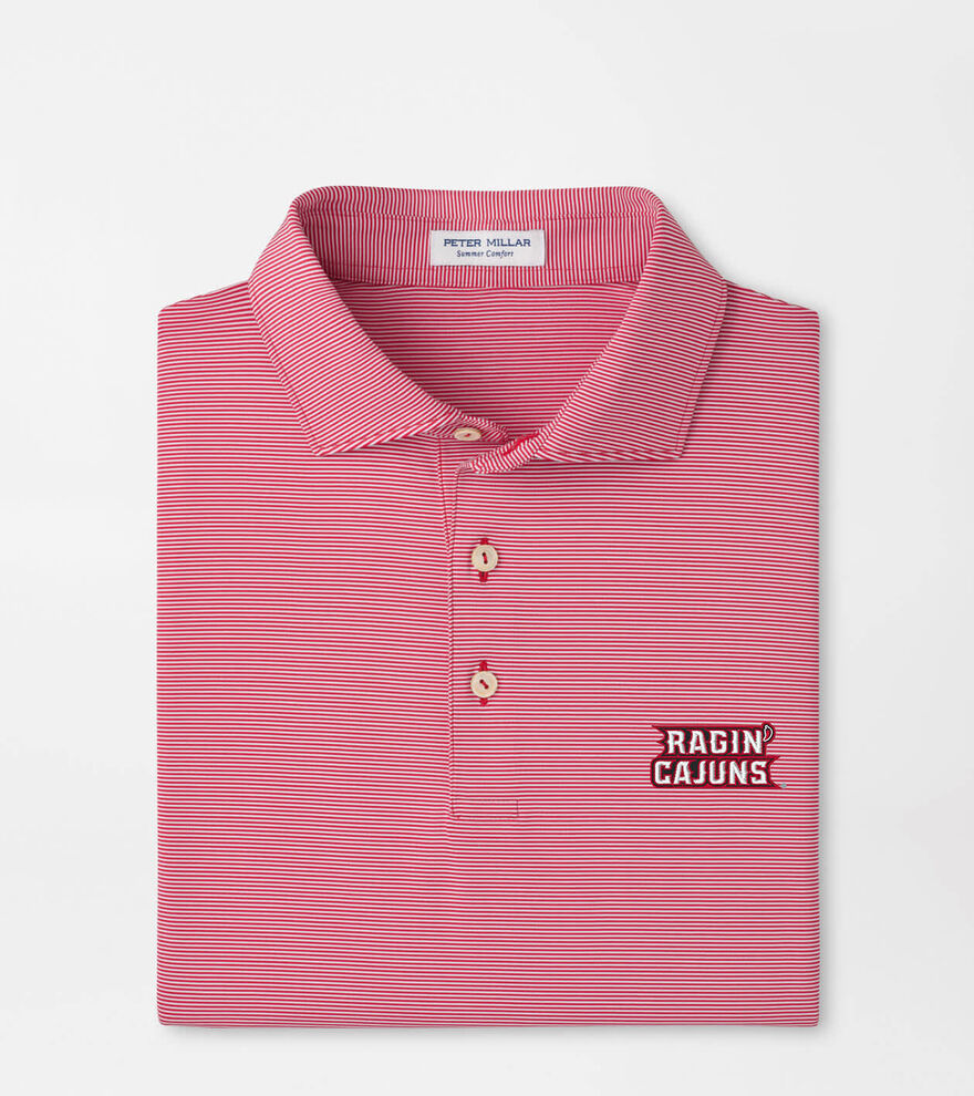 Louisiana at Lafayette Jubilee Stripe Performance Polo