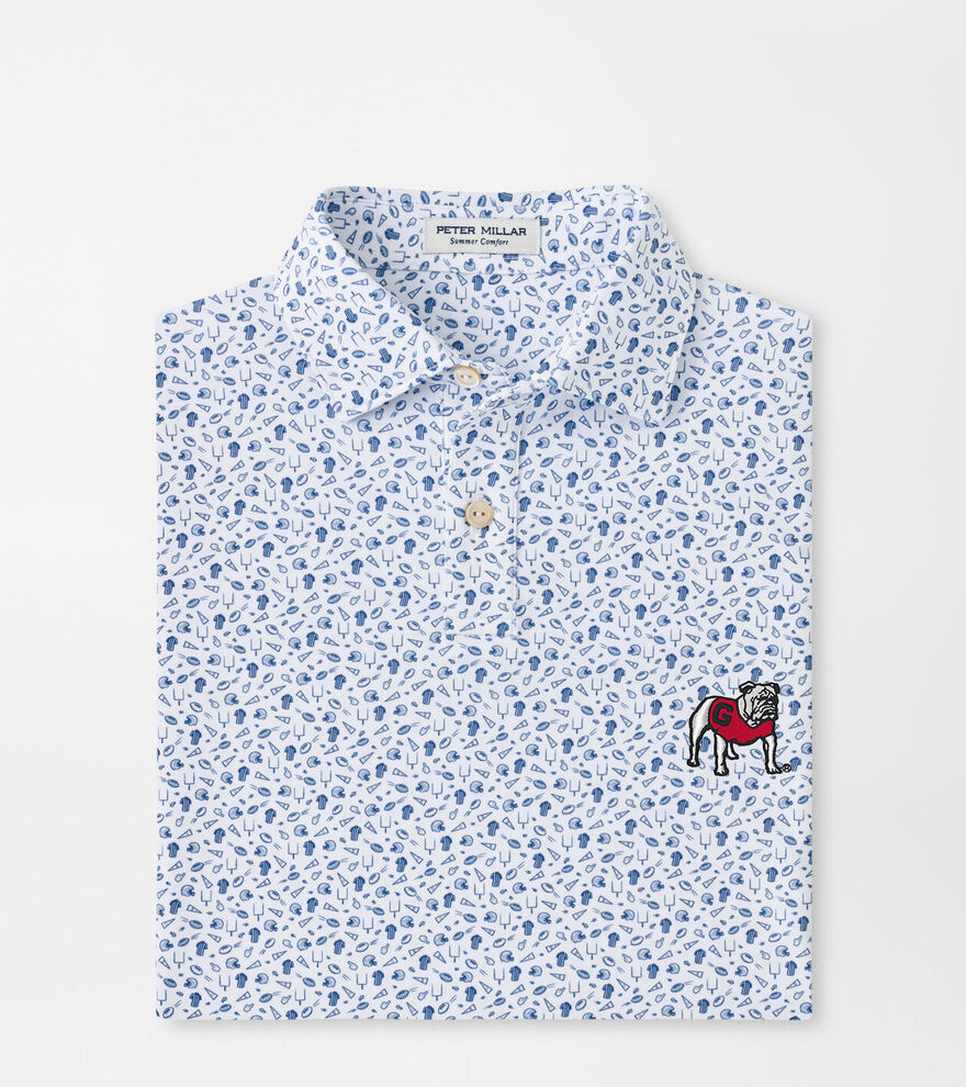 Georgia Standing Bulldog Kick Off Youth Performance Jersey Polo image number 1