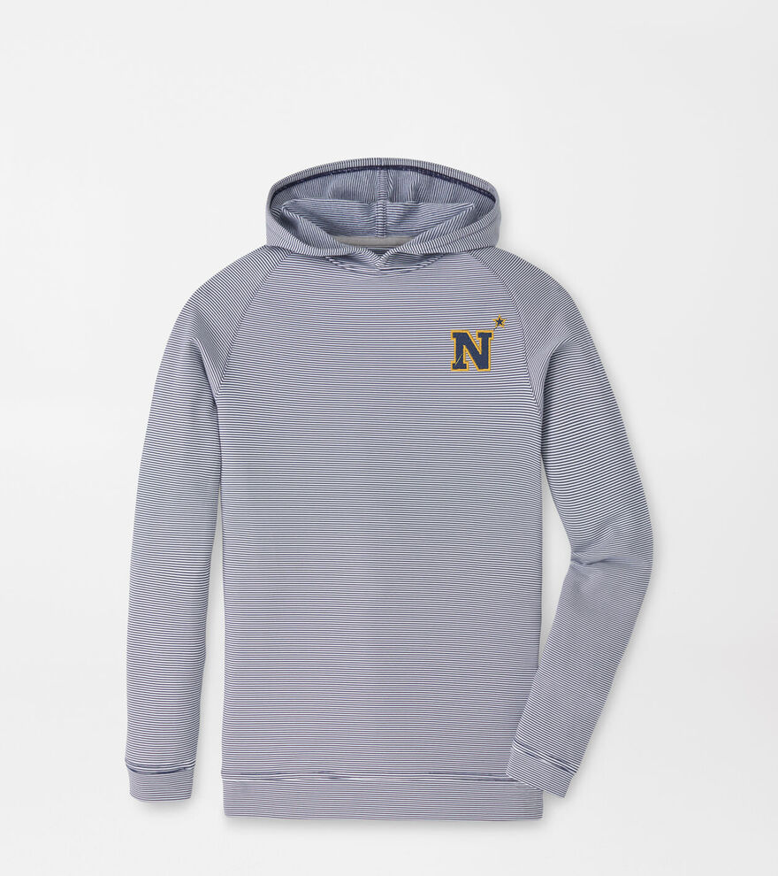 Naval Academy Pine Youth Sugar Stripe Performance Hoodie image number 1