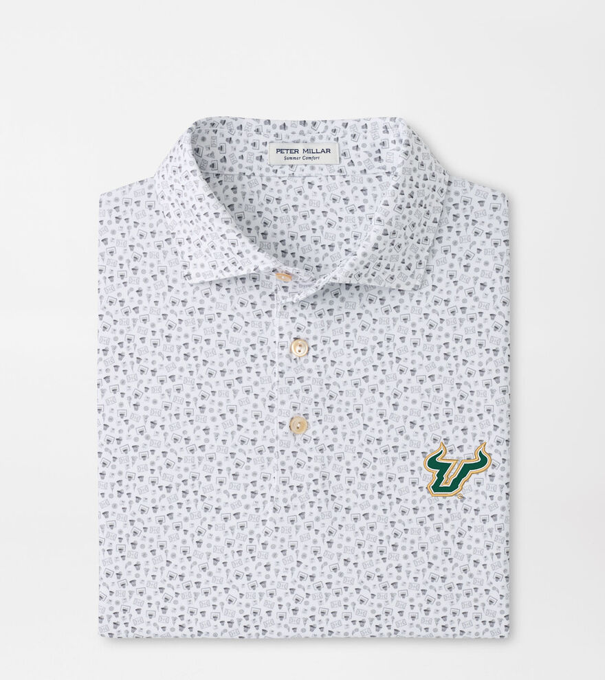 University of South Florida Buzzer Beater Performance Jersey Polo image number 1