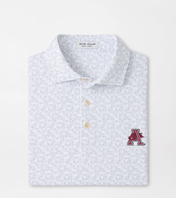Arkansas Vault Bases Loaded Performance Jersey Polo