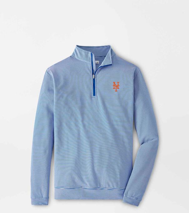 New York Mets Sugar Stripe Performance Quarter-Zip