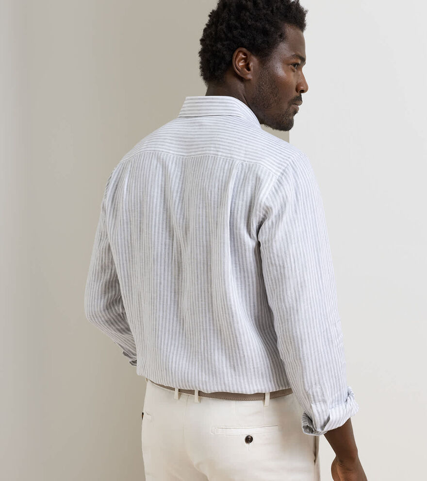 Astino Lino Stripe Sport Shirt - Alternate Image 2