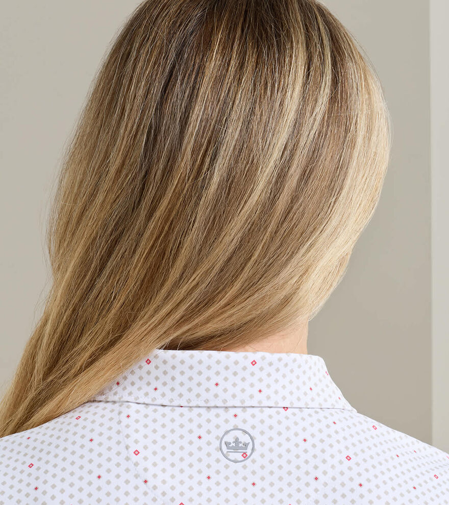 Diamond In The Rough Short Sleeve Jersey Polo - Alternate Image 3