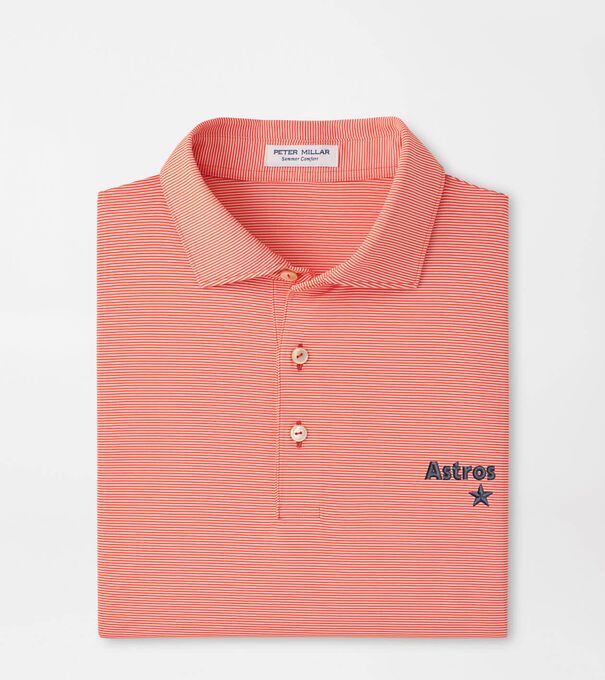 Cooperstown Houston Astros Jubilee Stripe Performance Polo