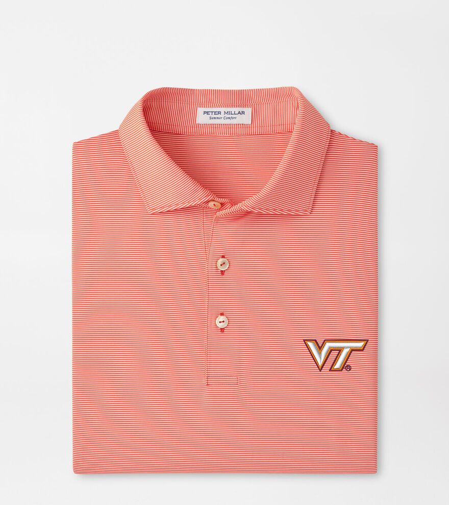 Virginia Tech Jubilee Stripe Performance Polo image number 1
