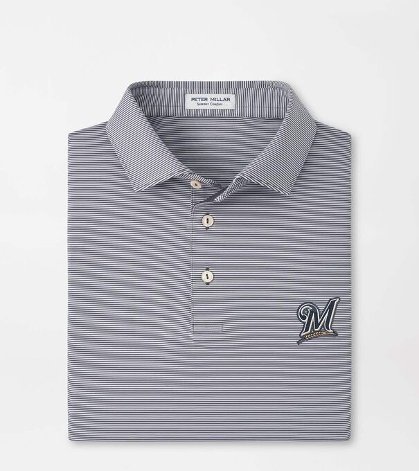 Cooperstown Milwaukee Brewers Jubilee Performance Jersey Polo