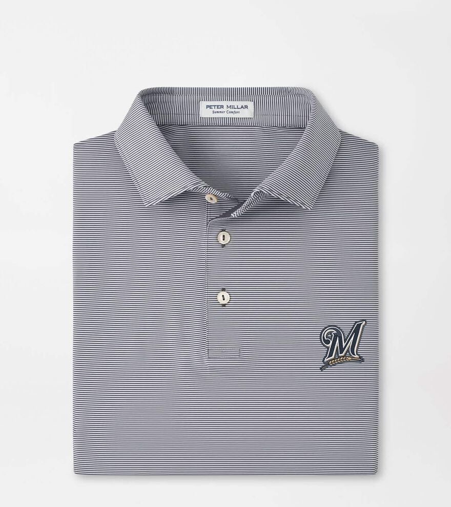 Cooperstown Milwaukee Brewers Jubilee Performance Jersey Polo