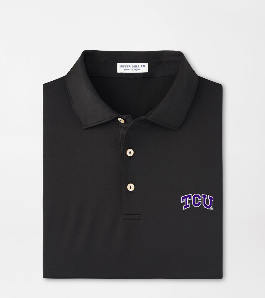 TCU Solid Performance Jersey Polo image number 1