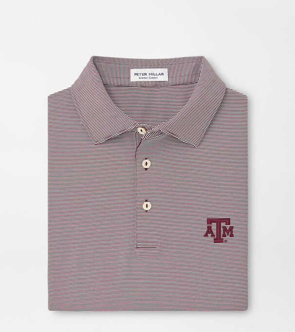 Texas A&M Jubilee Stripe Performance Polo