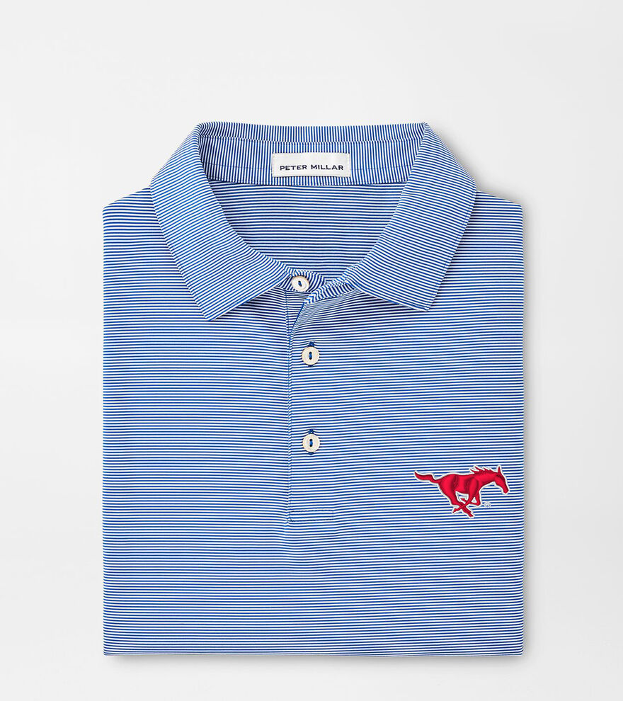 SMU Jubilee Stripe Performance Polo image number 1