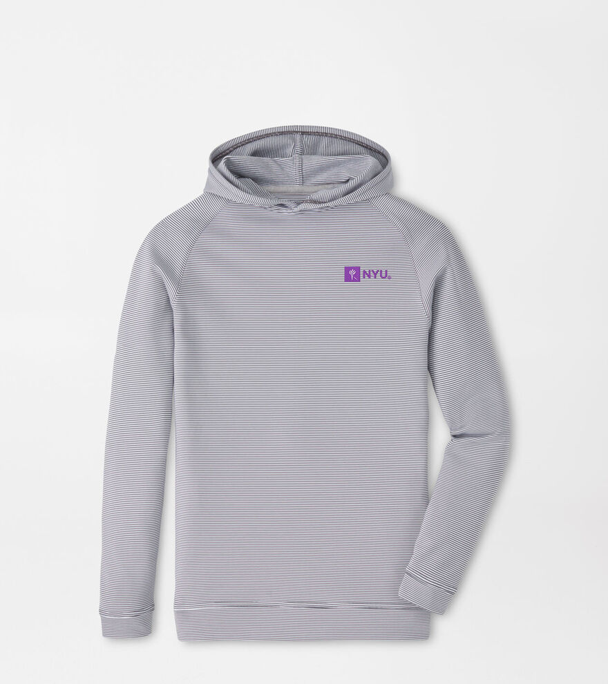 New York University Pine Youth Sugar Stripe Performance Hoodie image number 1