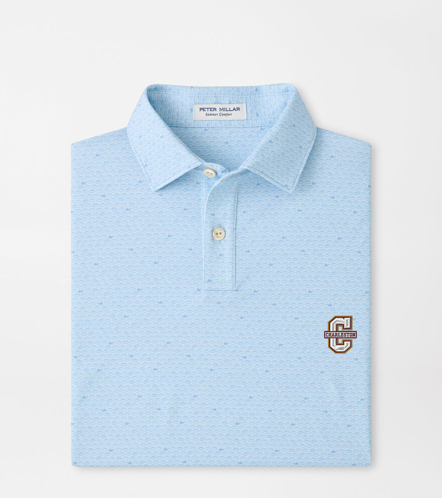 College of Charleston On The Ball Youth Performance Jersey Polo image number 1