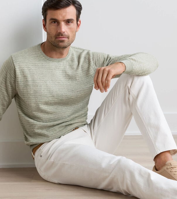 Linus Stripe Crewneck Sweater - Alternate Image 1