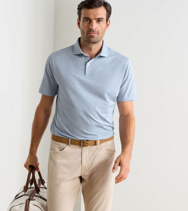 Excursionist Flex Herringbone Knit Polo - Alternate Image 1