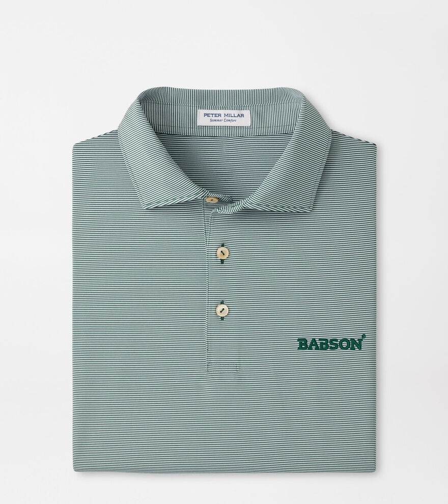 Babson Jubilee Stripe Performance Polo image number 1