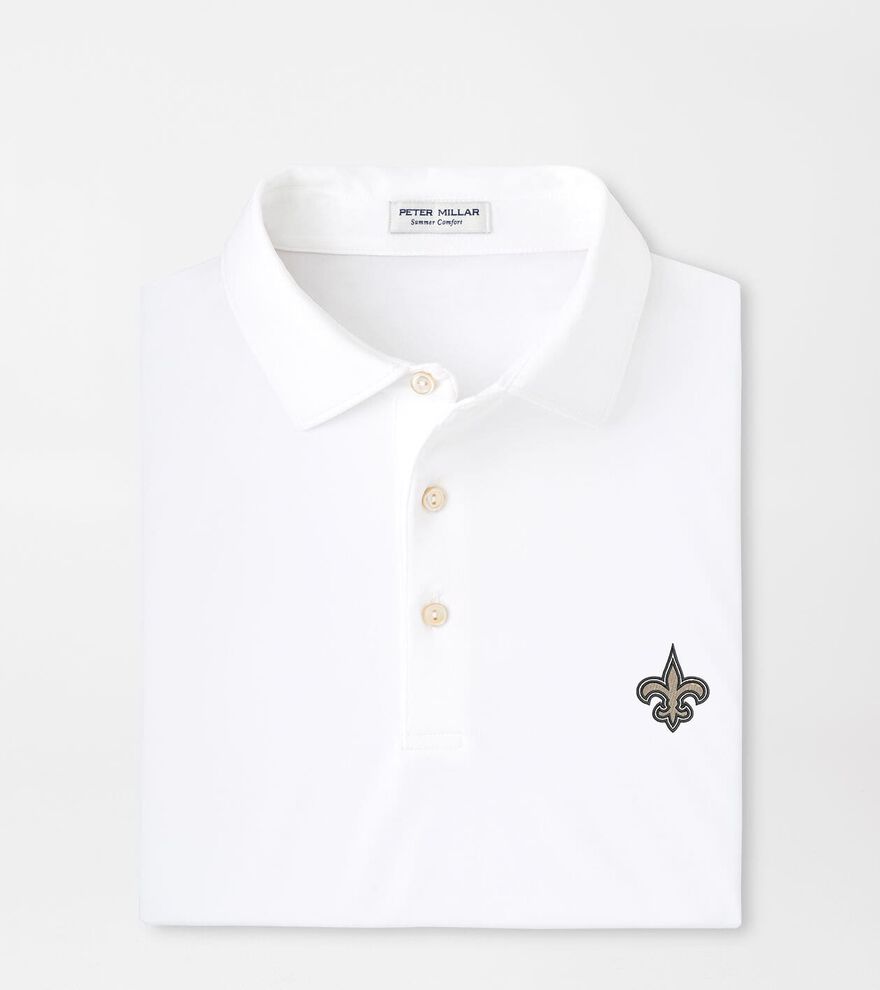 New Orleans Saints Solid Performance Jersey Polo image number 1