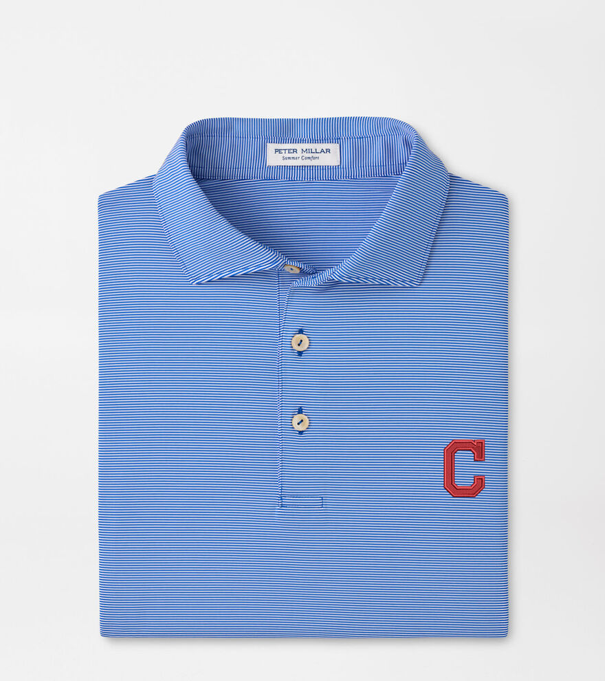 Cooperstown Cleveland Guardians Jubilee Stripe Performance Polo image number 1