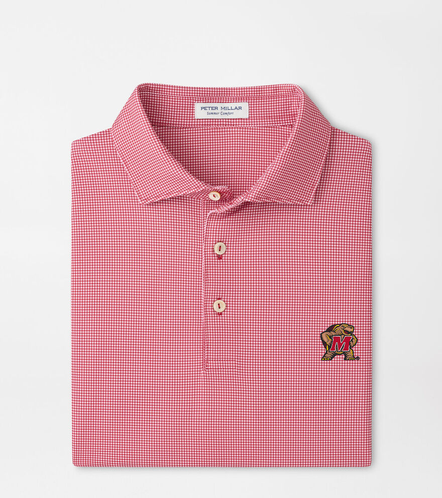 Maryland Terrapins Border Performance Jersey Polo image number 1