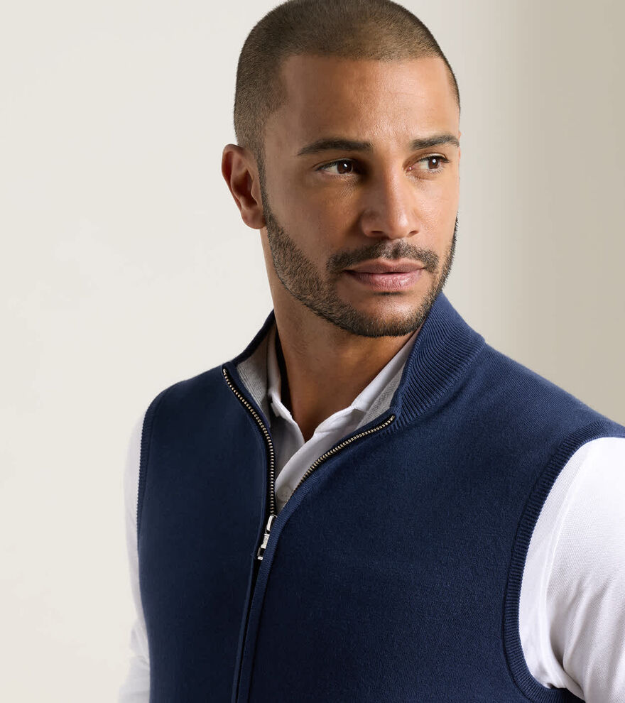 Coolspun Lite Full-Zip Sweater Vest - Alternate Image 3