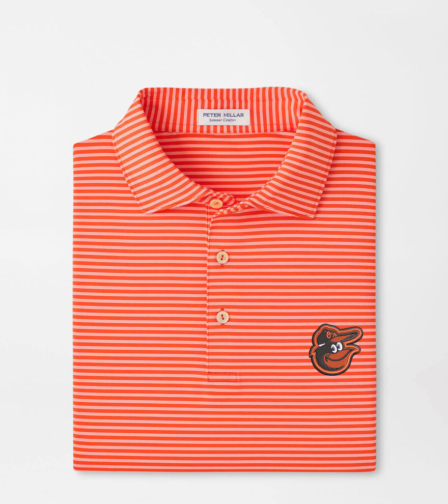 Baltimore Orioles Tiebreaker Performance Jersey Stripe Polo