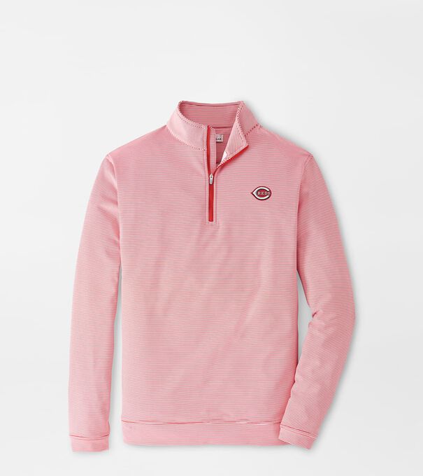Cincinnati Reds Perth Sugar Stripe Performance Quarter-Zip