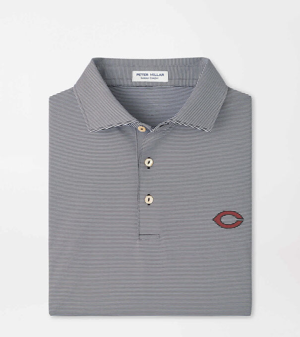University of Chicago Jubilee Stripe Performance Polo