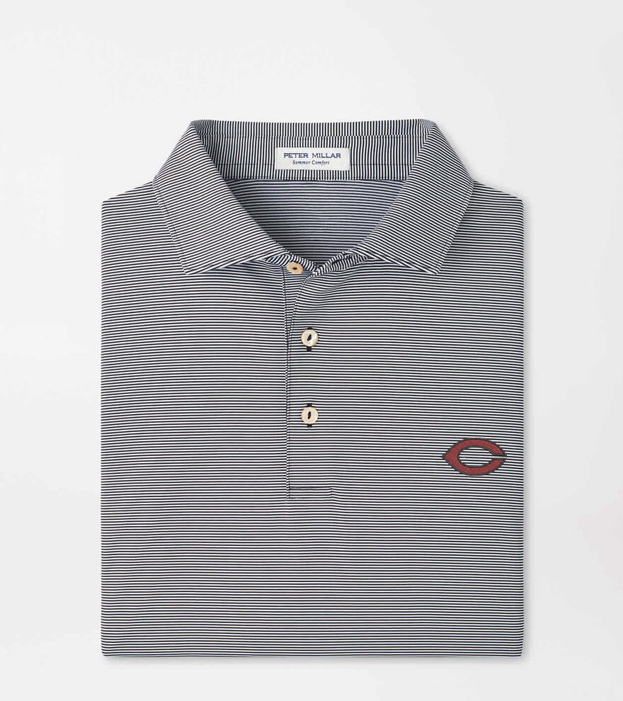 University of Chicago Jubilee Stripe Performance Polo