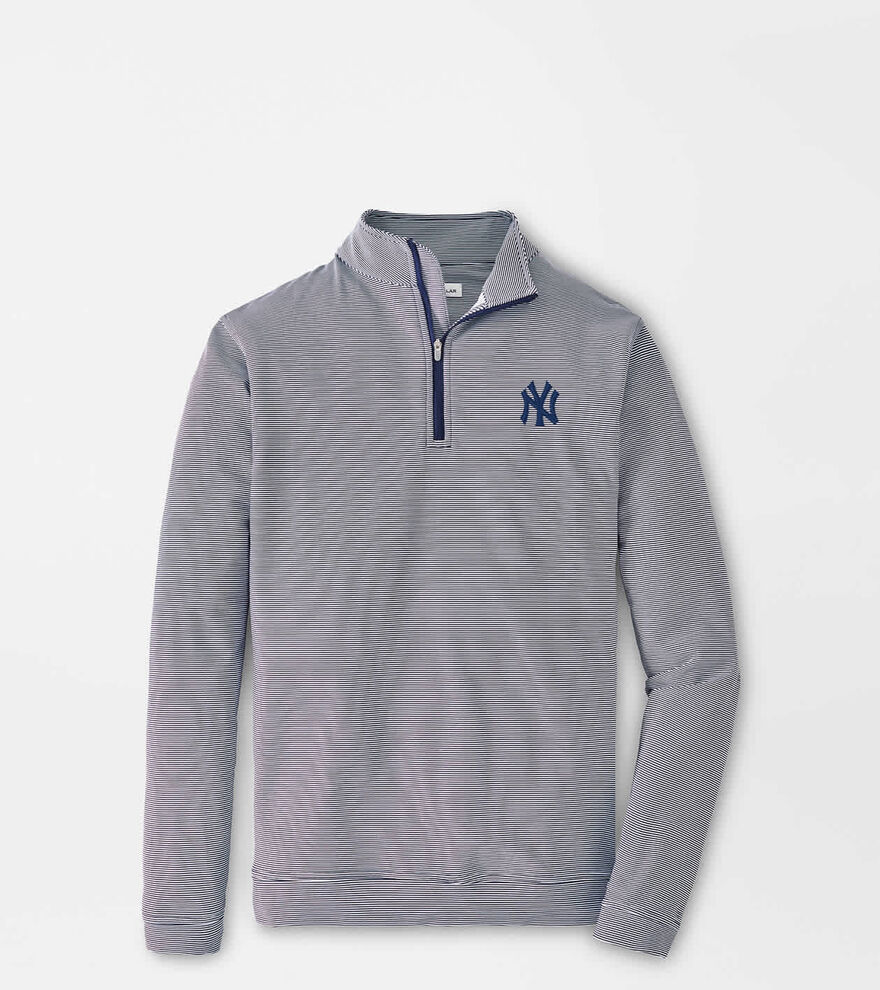 New York Yankees Perth Sugar Stripe Performance Quarter-Zip image number 1