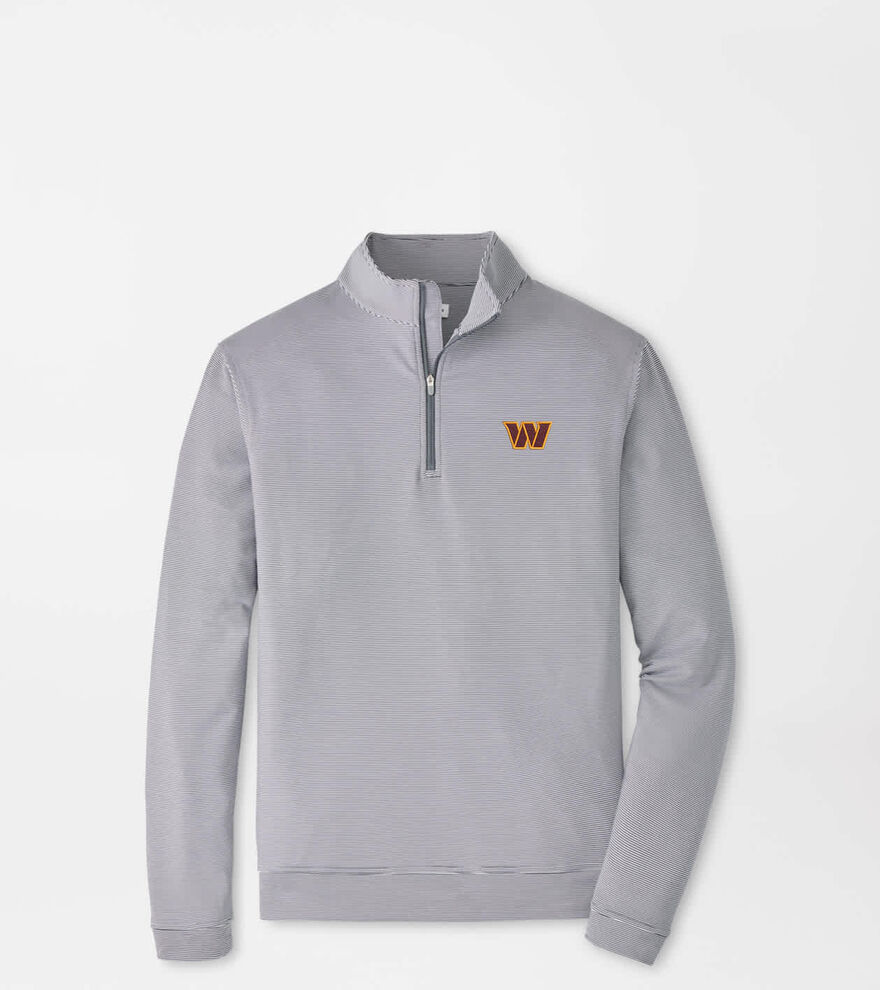 Washington Commanders Perth Sugar Stripe Performance Quarter-Zip image number 1