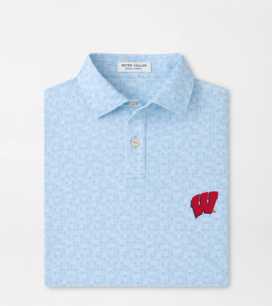 Wisconsin Bases Loaded Youth Performance Jersey Polo image number 1