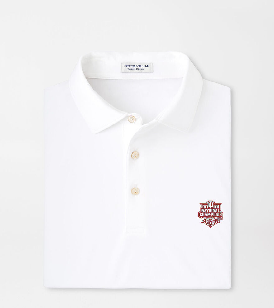 Indiana National Champions Solid Performance Jersey Polo image number 1