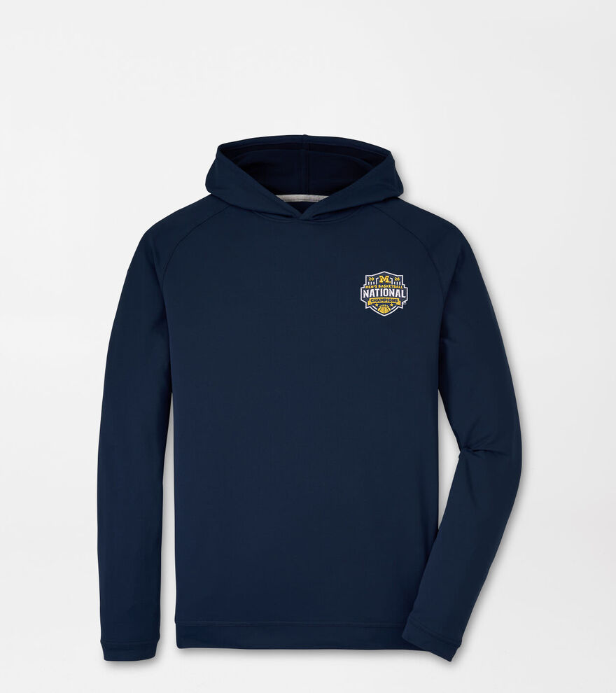 Michigan National Champion Pine Performance Hoodie image number 1