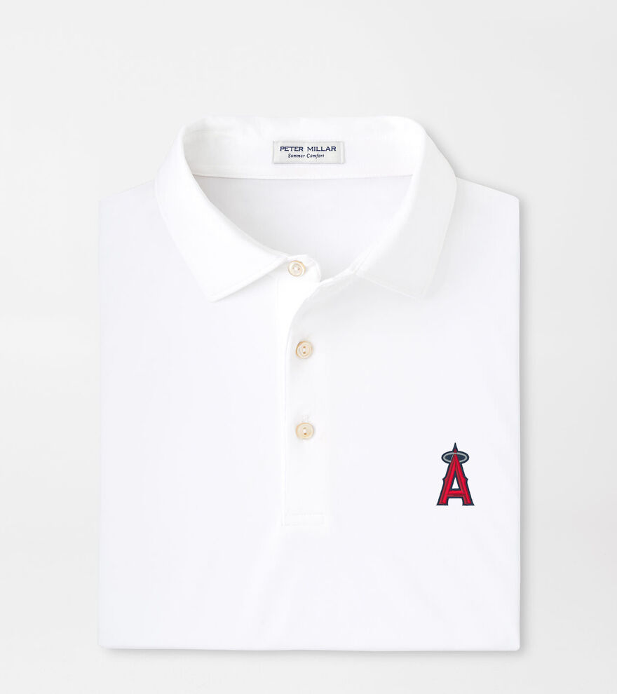 Los Angeles Angels Solid Performance Jersey Polo image number 1