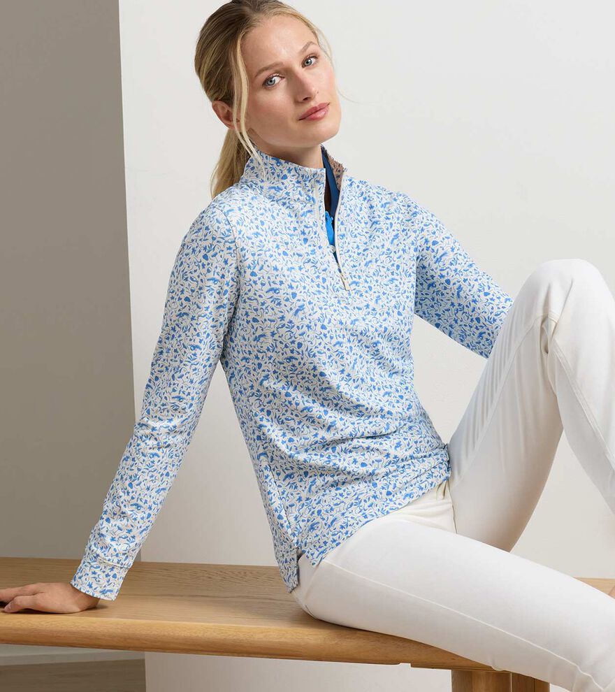 Vino Flora Perth Performance Quarter-Zip - Alternate Image 1