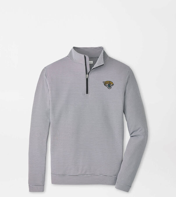 Jacksonville Jaguars Perth Sugar Stripe Performance Quarter-Zip