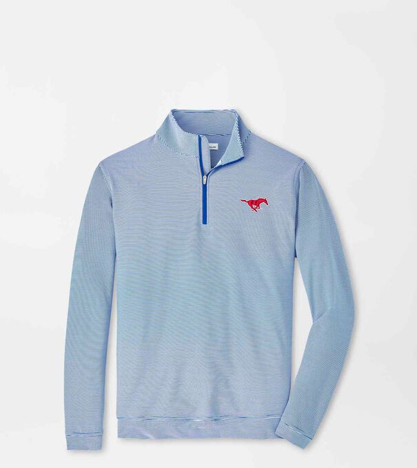 SMU Sugar Stripe Performance Quarter-Zip