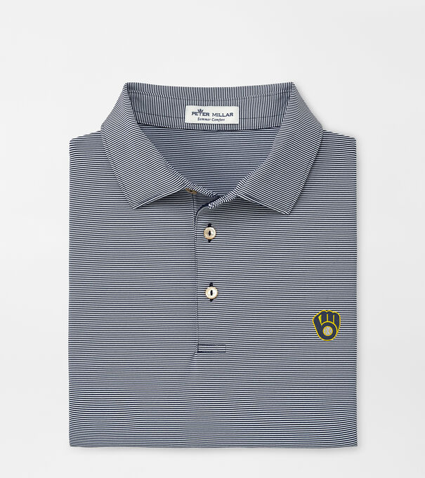 Milwaukee Brewers Jubilee Stripe Performance Polo