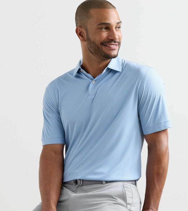 Featherweight Market Stripe Performance Polo - Alternate Image 1