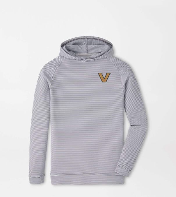 Vanderbilt Pine Youth Sugar Stripe Performance Hoodie
